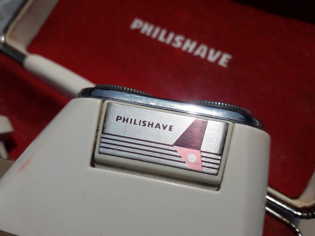 Maquina barbear original philishave vintage com caixa a foncionar