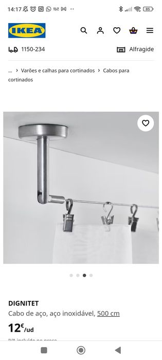 Cabo aço para cortinados DIGNITET