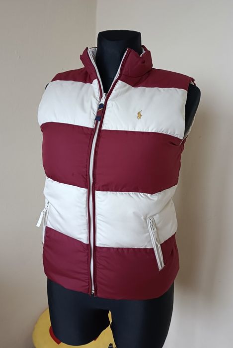 Ralph Lauren roz S Nowa damska dwustronna kamizelka bezrękawnik puch