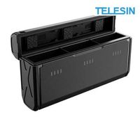 Зарядное устройство TELESIN для 3-х батарей GoPro 12/11/10/9 Black