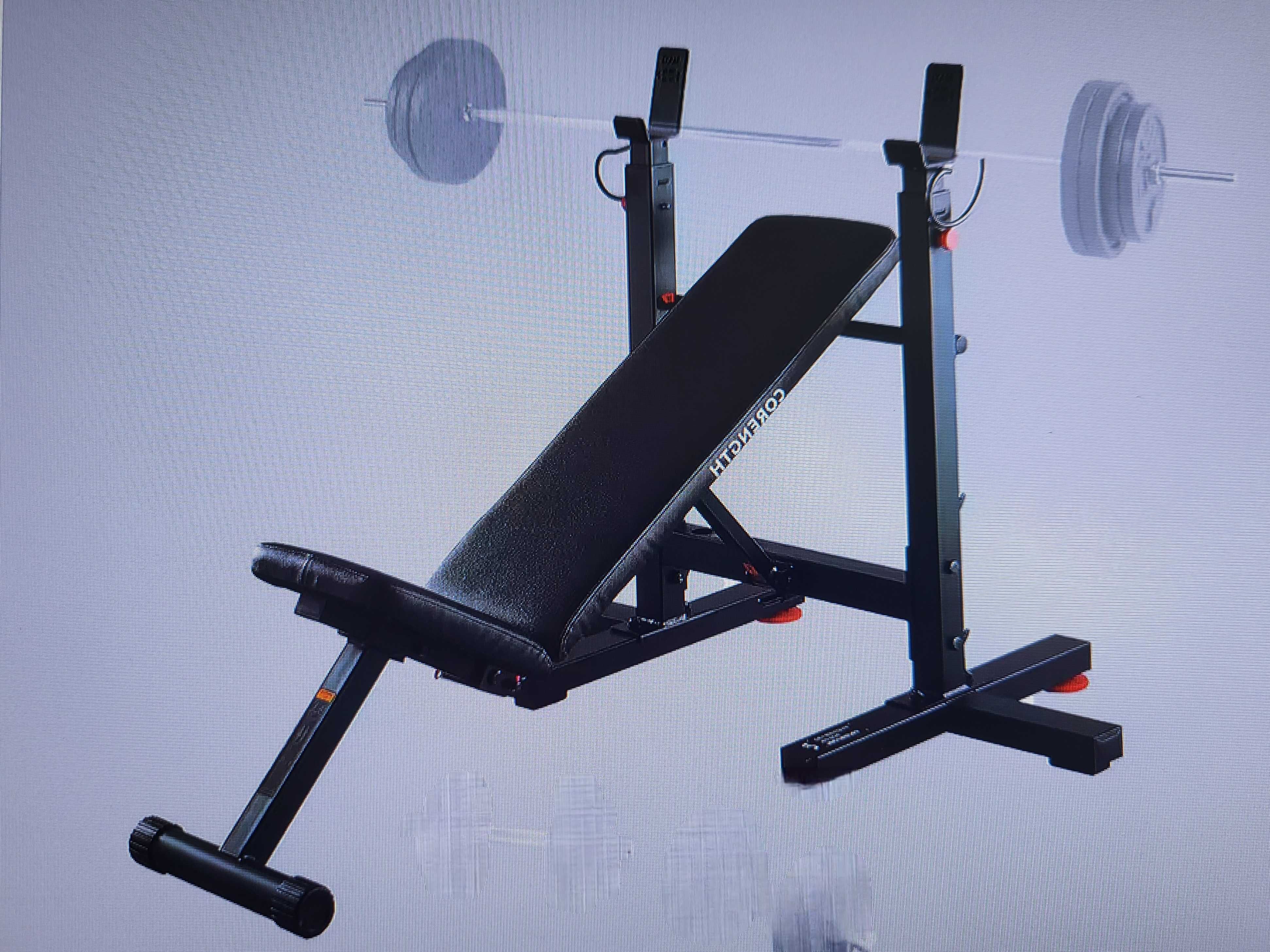 Ławka do sztangi ćwiczeń siłowych składana decathlon bench press fold