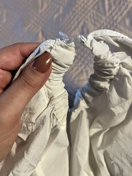 Peleryna fryzjerska makijażowa biała