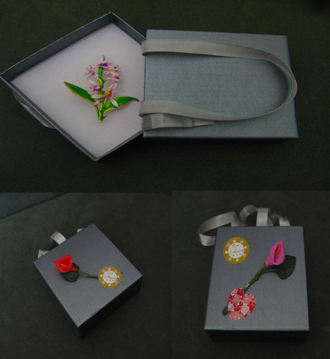 Alfinete / Broche / Pregadeira Orquidia NOVO