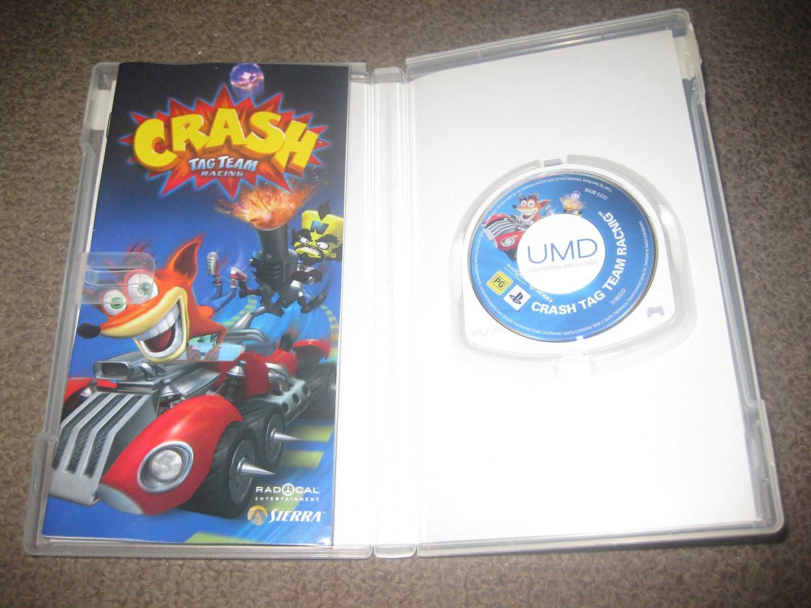 Jogo para a PSP "Crash Tag Team Racing" Completo!