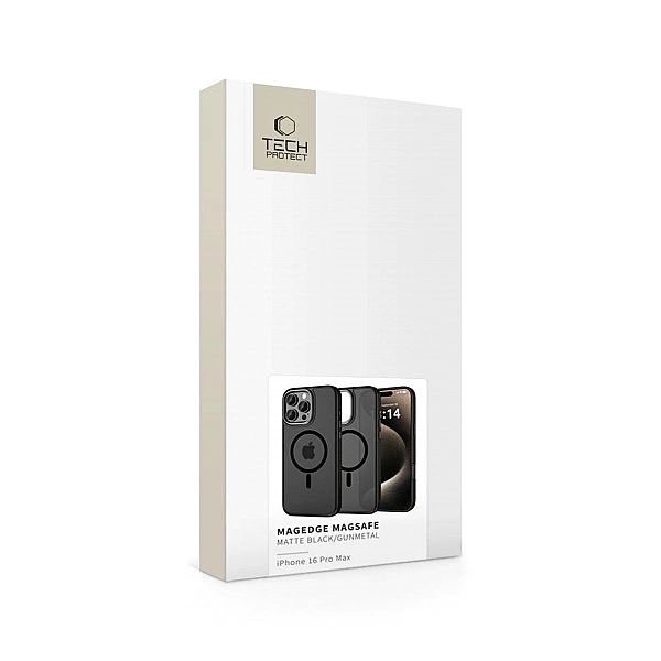 Etui Tech-Protect MagEdge MagSafe na iPhone 16 Pro Max - półprzezroczy