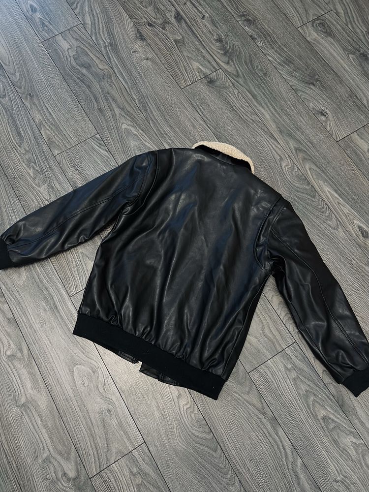 Дубленка черная (xs-s)