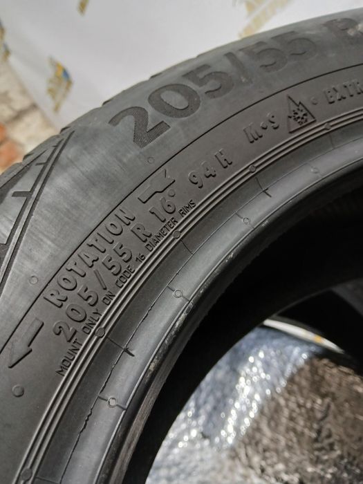 Шини Continental 205/55R16. 2шт. Всесизонка 2022р. (0501)