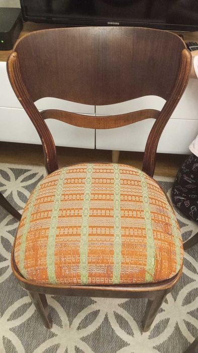 Komplet 4 krzeseł drewnianych giętych oryginalne Thonet