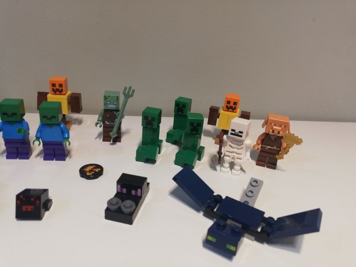 Lego Minecraft potwory pigliny tnt