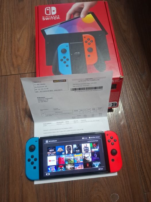 Nintendo switch oled z gwarancja