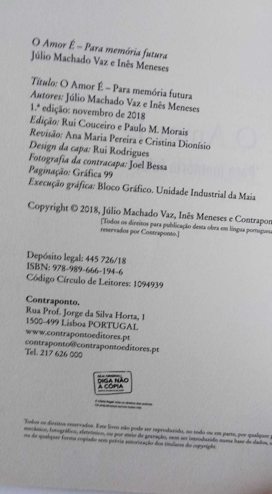 O Amor é - Júlio Machado Vaz e Inês Meneses
