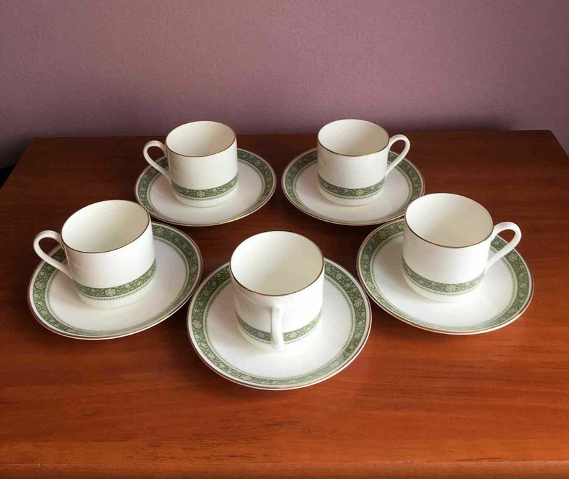 Zestaw 5 filiżanek i spodków do kawy Royal Doulton