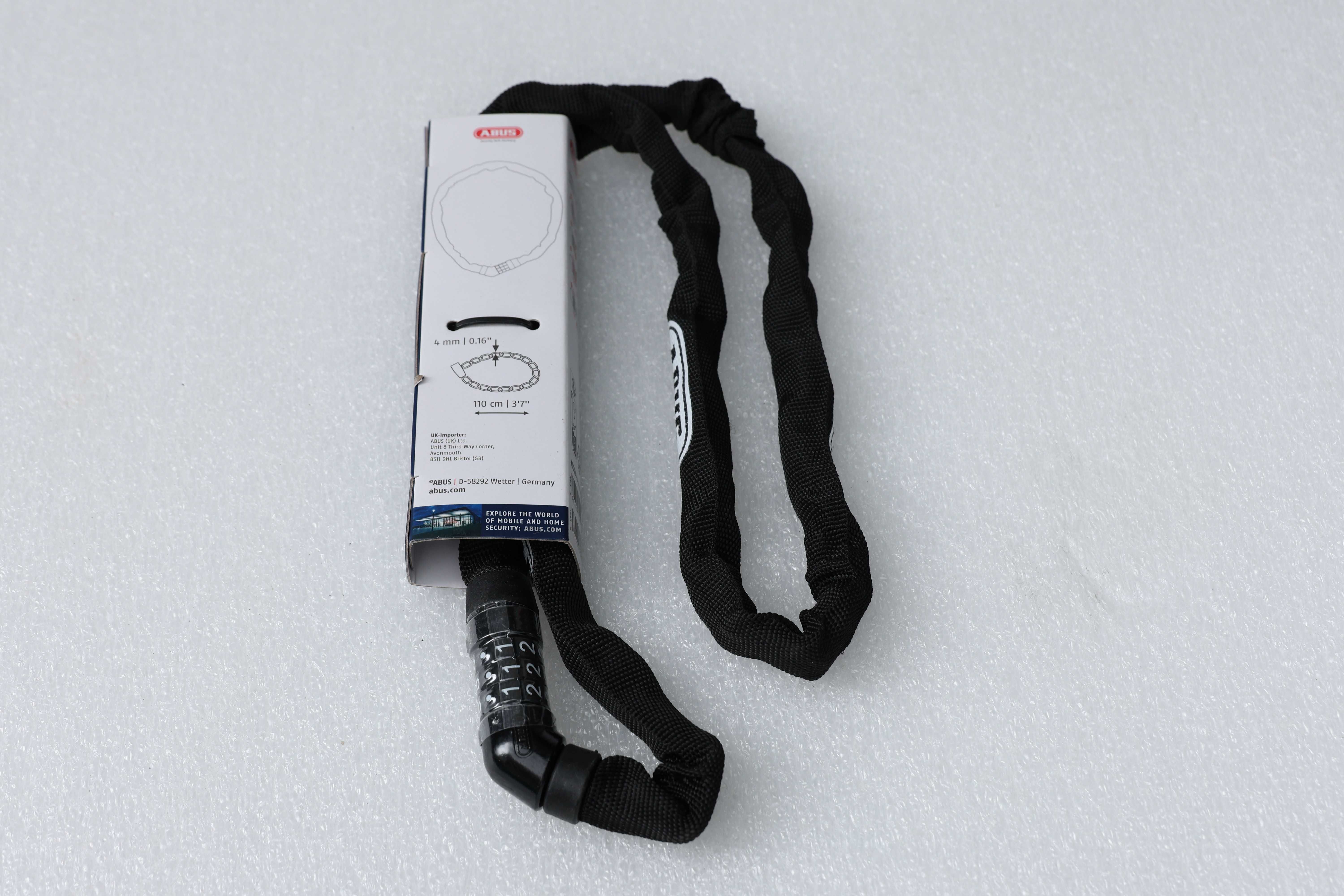 Łańcuch Abus Steel-O-Chain 4804C czarny, 110 cm