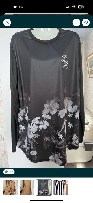 Туника рубашка кофточка трикотаж