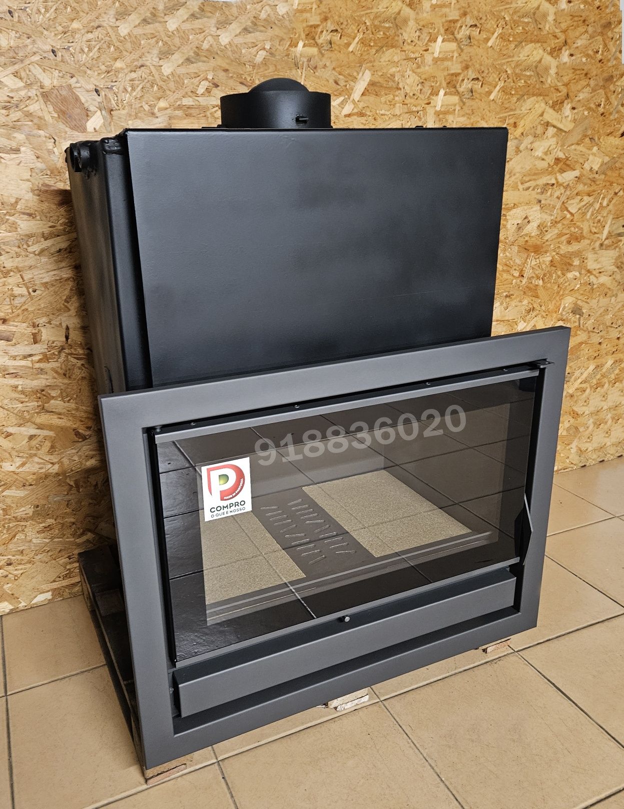 Recuperador Calor 75cm - 24kw Aquecimento Central NOVOS - até 120 Elem