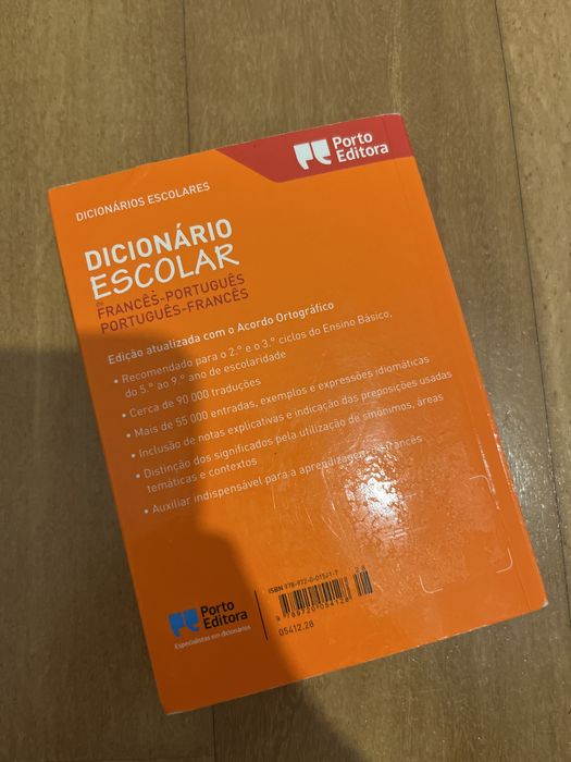Dicionario Escolar - Portugues/Frances