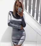 Welurowa sukienka love saints xs