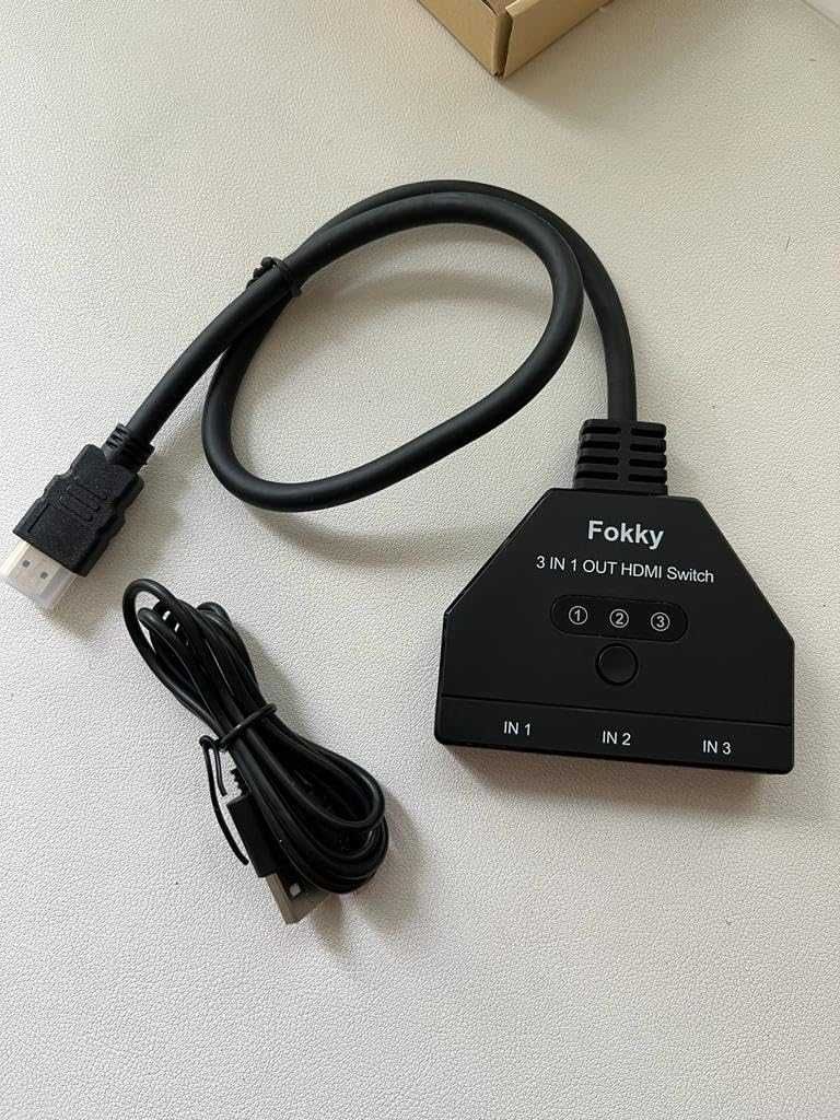 Przełącznik HDMI 3 w 1 wyjście 4K