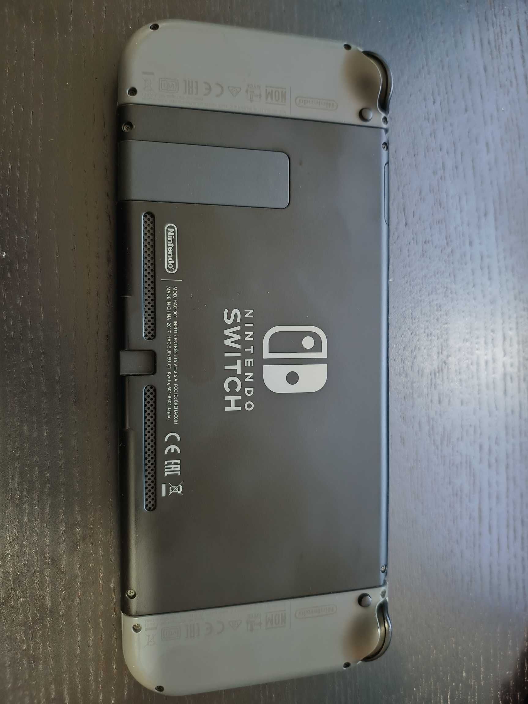 Nintendo Switch V1 preto/cinza + todos os acessórios, excelente estado