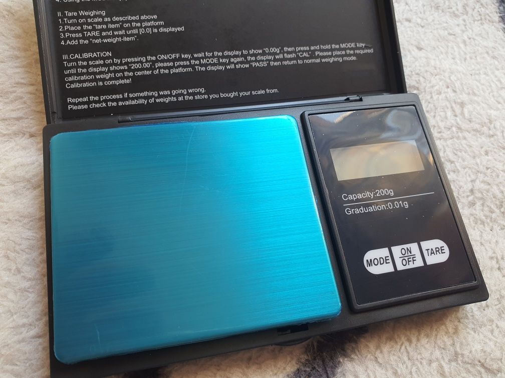 Nowa kieszonkowa waga jubilerska do 200gram baterie Gratis