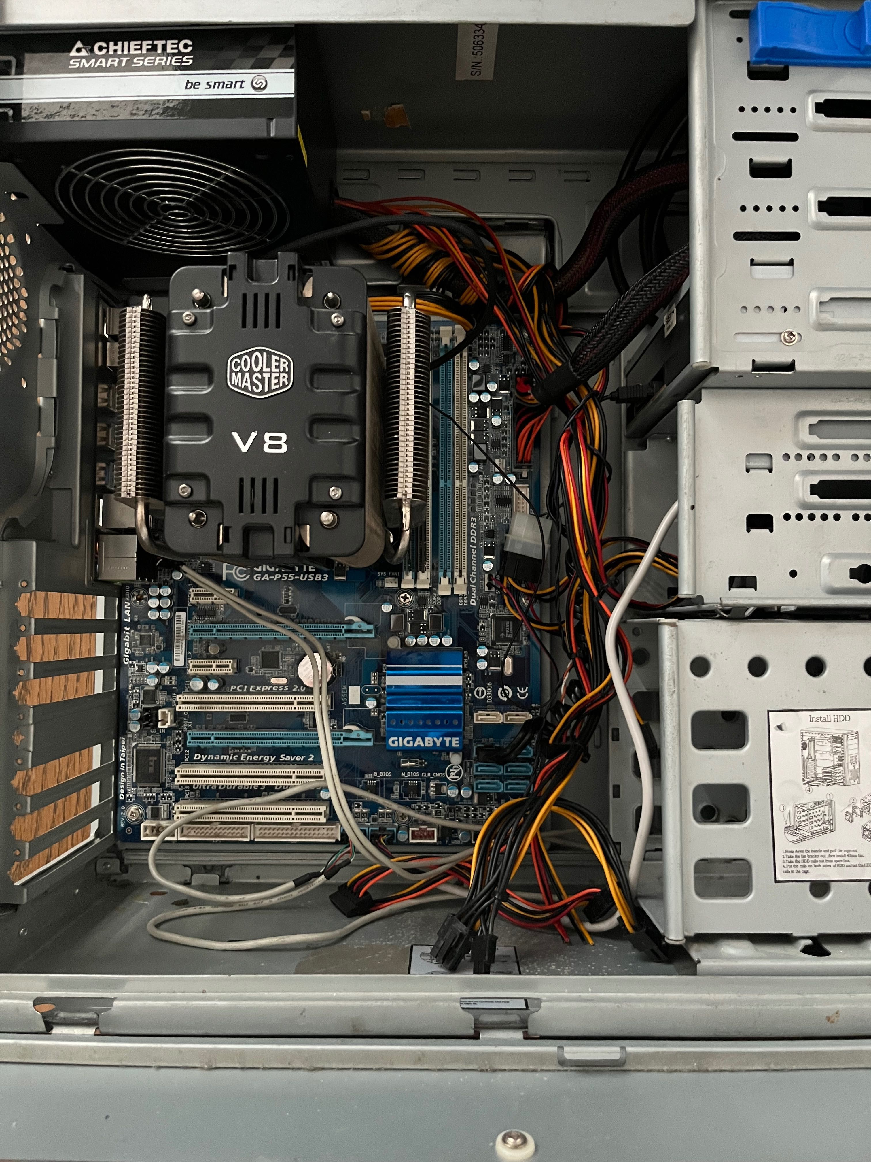 Komputer Stacjonarny na części Gigabyte/GTX 1050/Cooler Master V8/i7/