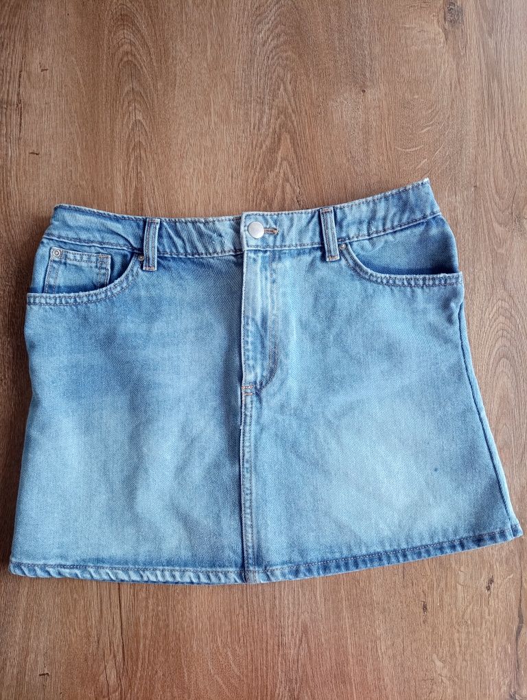 Spódnica mini jeans rozm 38