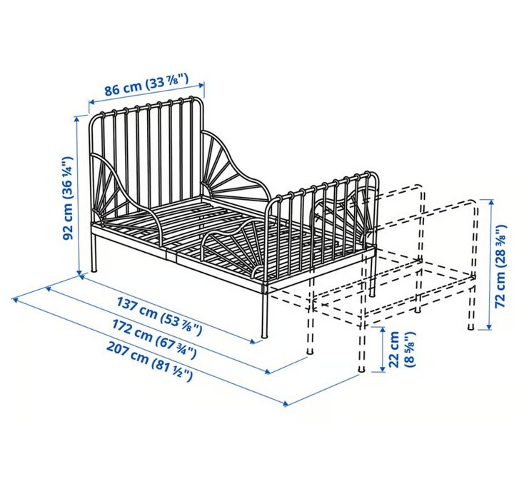 Cama extensível criança