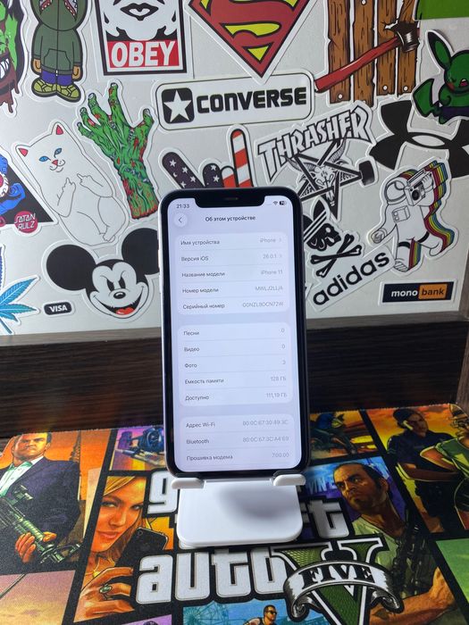 iPhone 11 128gb 92% Purple в отличном состоянии фиолетовый айфон