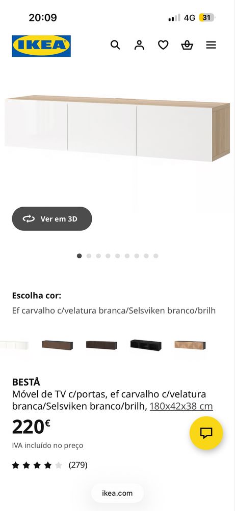 Movel tv sala ikea BESTÂ