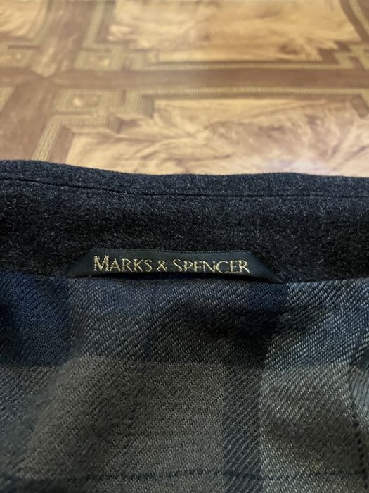 Мужское шерстяное пальто Mark & Spencer