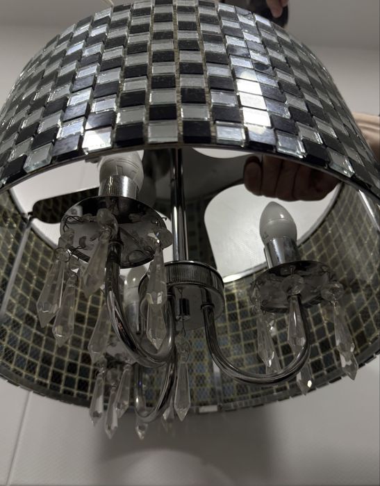 Розкішна люстра  мозаїка,скло