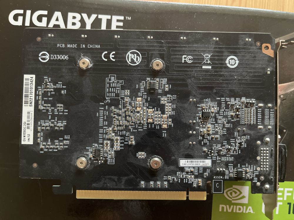 Gigabyte GeForce GT 1030 OC 2GB GDDR5