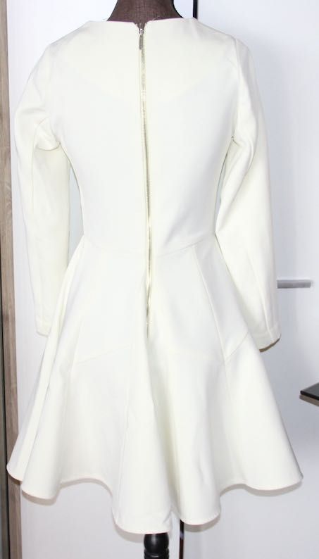 yoshe biała bluzka sukienka bezowa ecru 36 s ślubna suknia