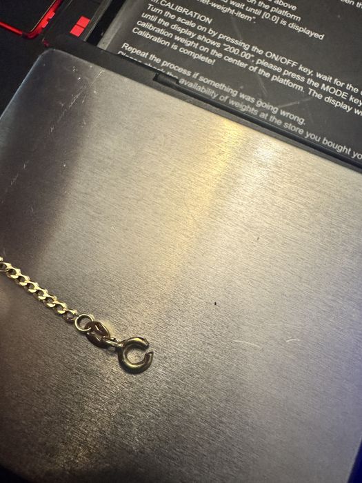 Złoty łańcuszek z krzyżykiem 585 złoto 14k okazyjna cena