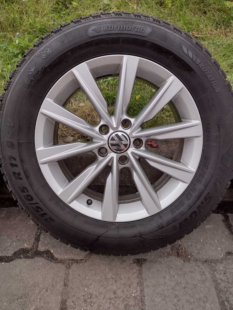 Koła zimowe VW TIGUAN passat caddy inne 5x112 17" opony zimowe 215x65
