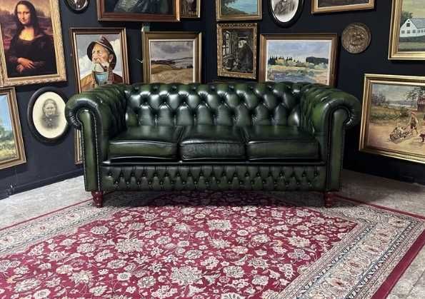 диван комплект  честерфілд людовік барокко шкіра chesterfield