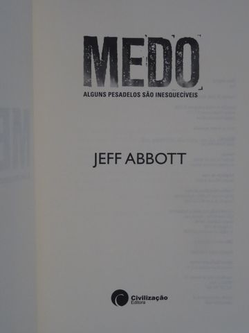 Medo de Jeff Abbott - 1ª Edição