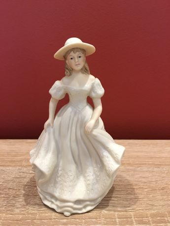 Lalka, ceramiczna figurka Romantyczna P037, Vintage