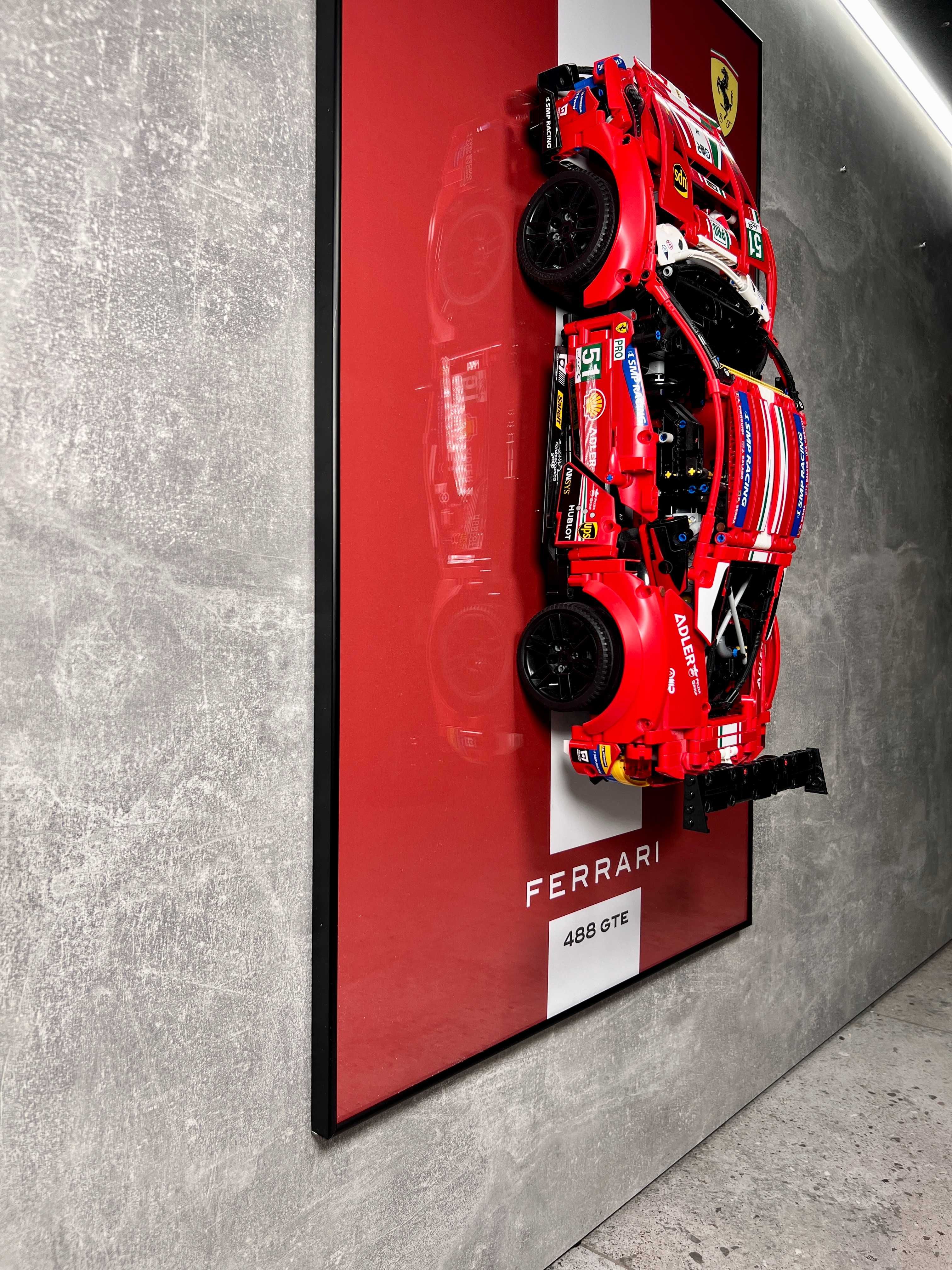 Арт Тримач Рамка LEGO Technic Ferrari 488 GTE AF 42125 Ферарі Лего ART
