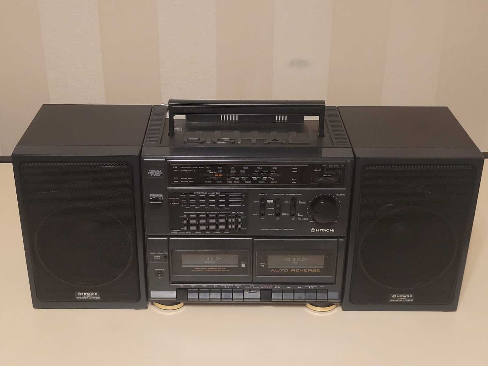 HITACHI MS-W620W Stereo Radio Cassette Recorder