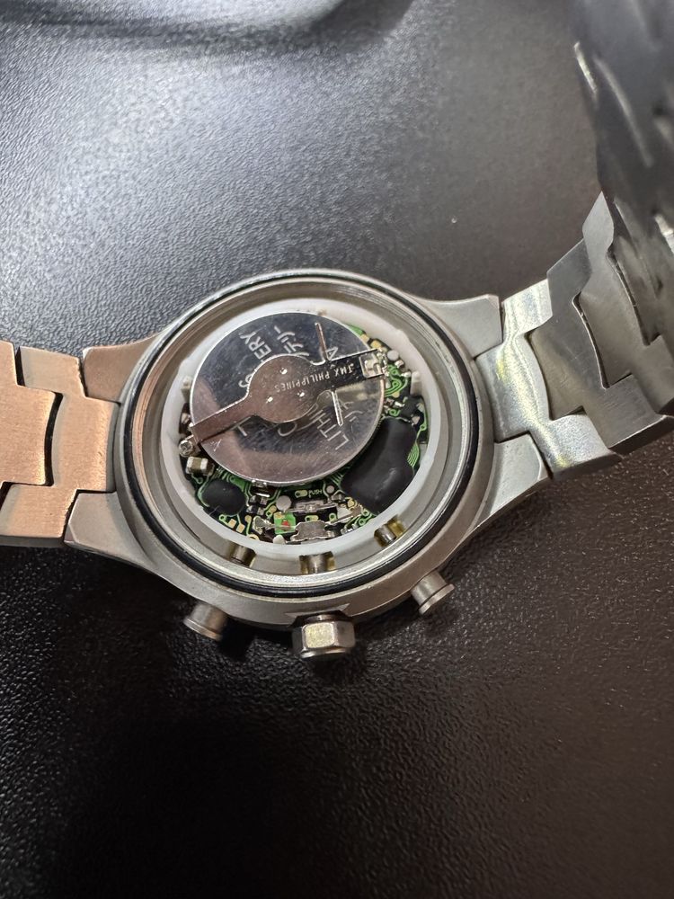 Sprawny Zegarek męski Timex CR2016 CELL Indiglo srebrny podświetlany