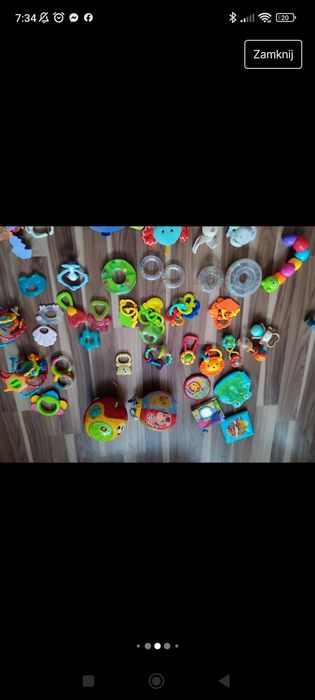 Zestaw zabawek dla niemowlaka grzechotki,gryzaki