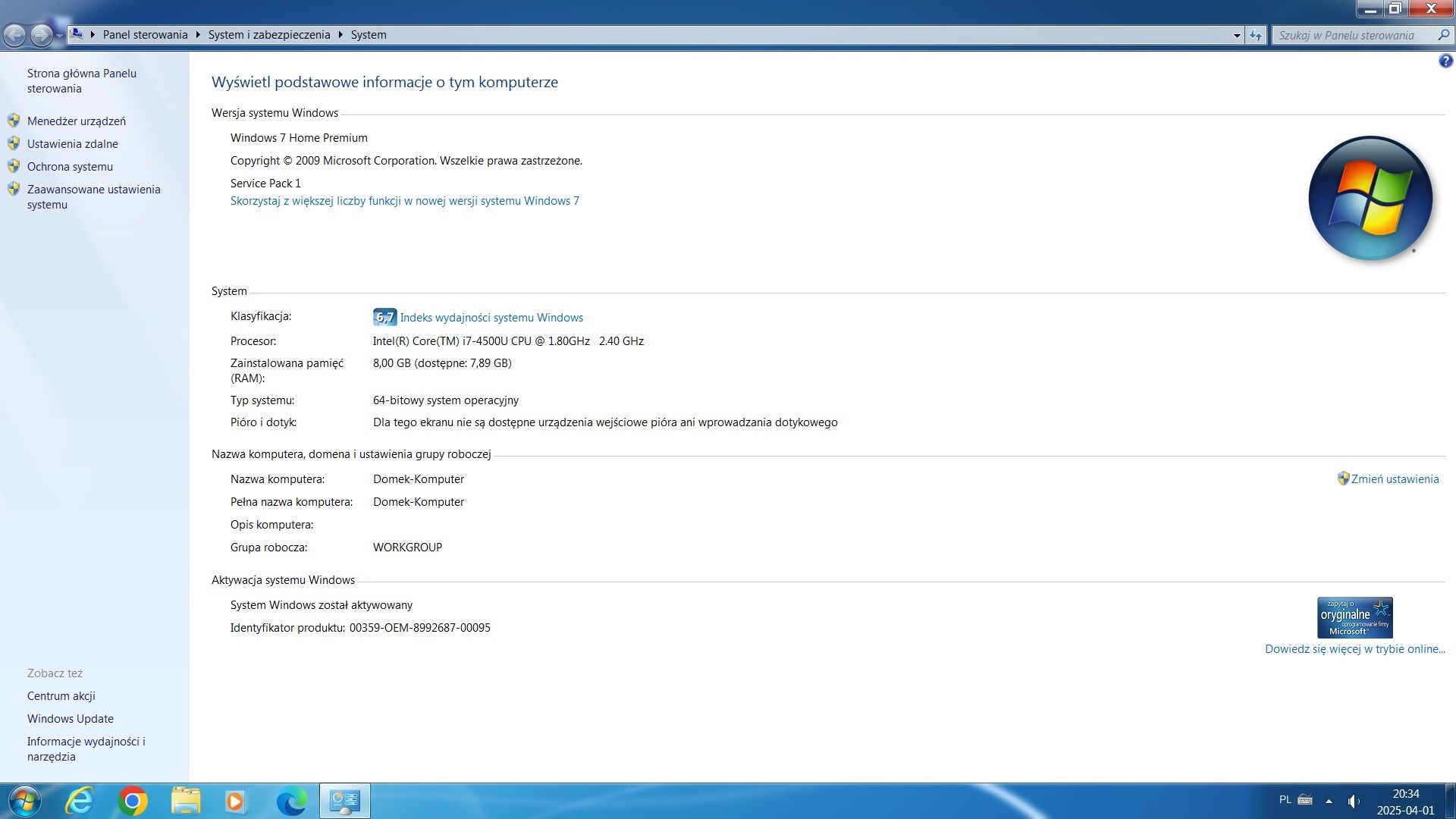 Laptop Dell Inspiron 5537 i7-4500U/8GB/ HD8850M