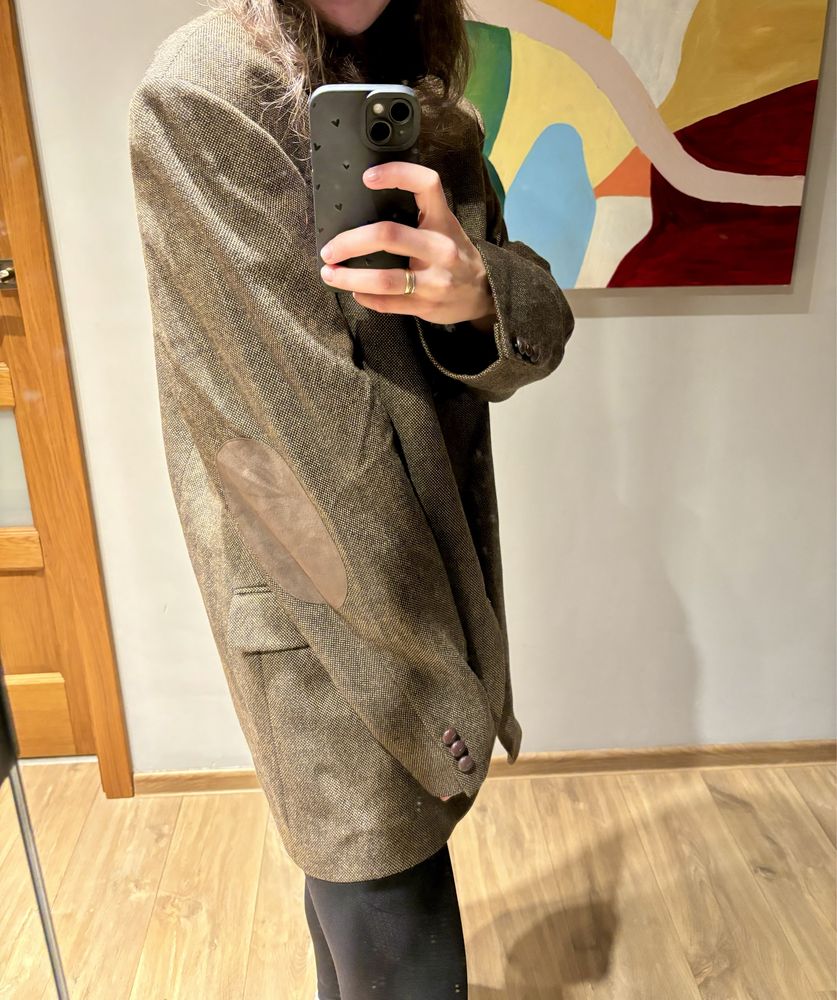 Marynarka welniana damska oversize