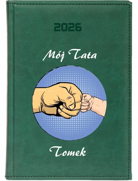 kalendarz a4 2026 dzienny terminarz z nadrukiem prezent dla taty z