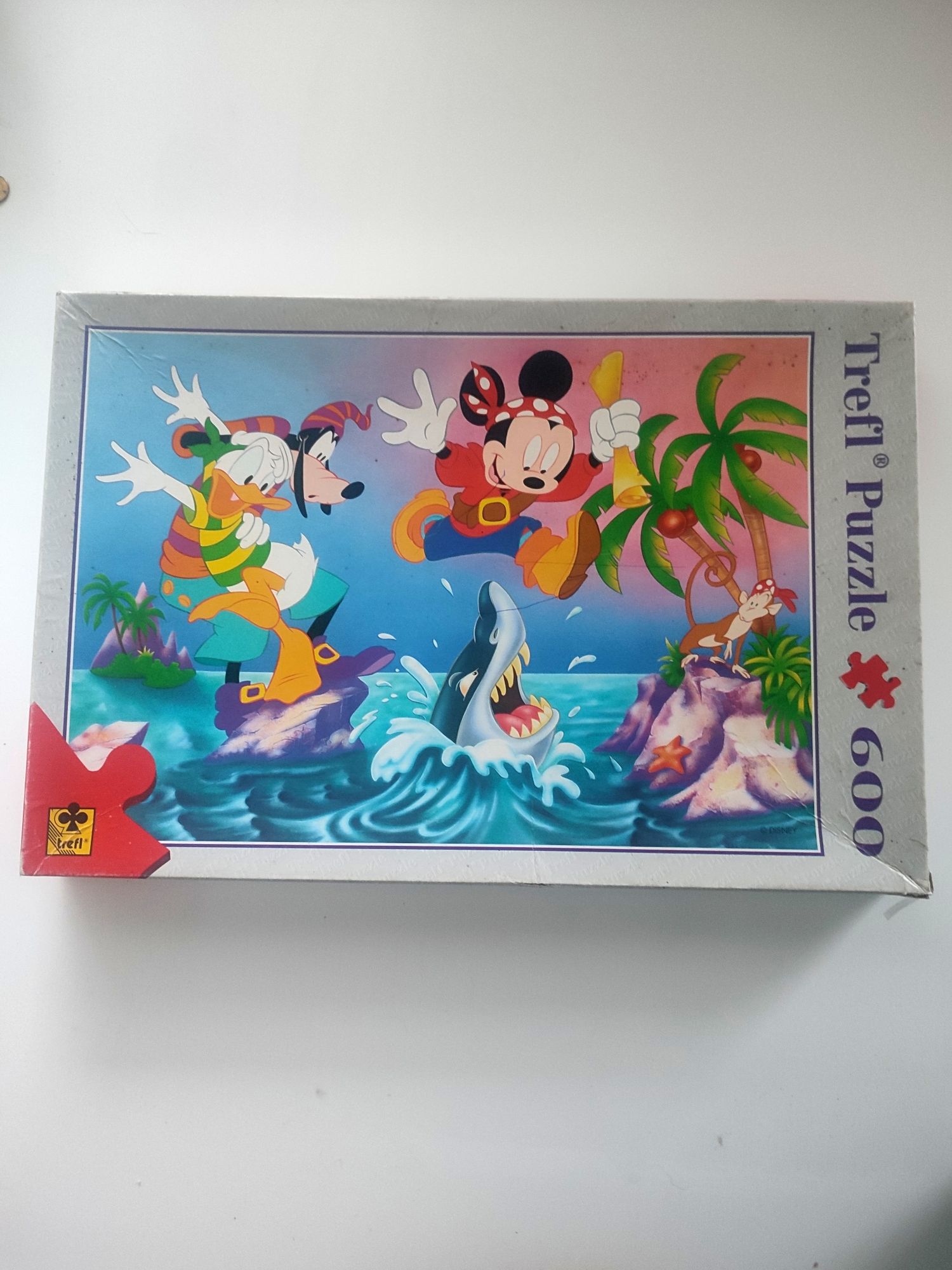 Puzzle trefl 600 stare shark Disney lata 90 PRL unikat