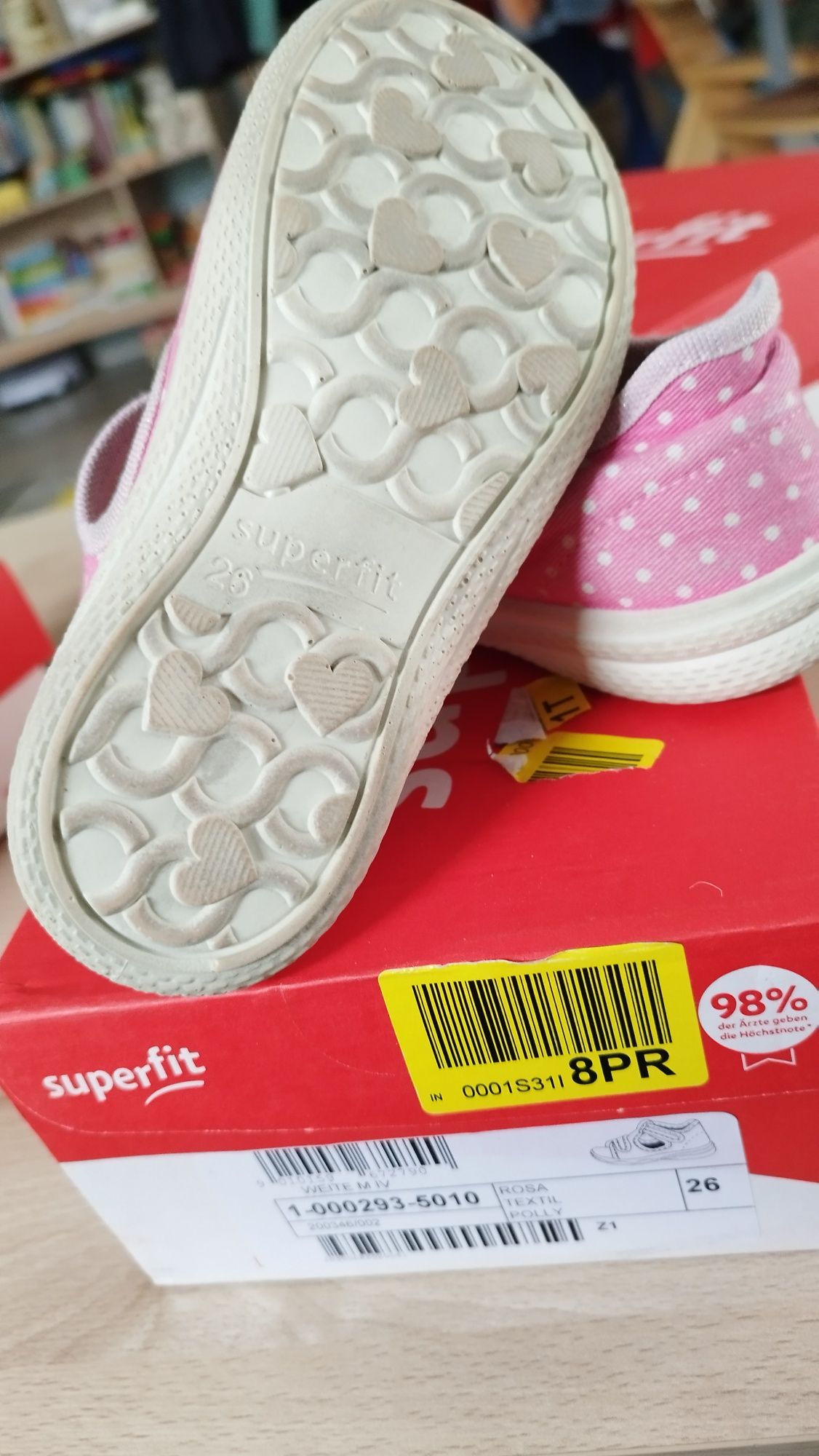 Sandałki Superfit dla dziewczynki r.26