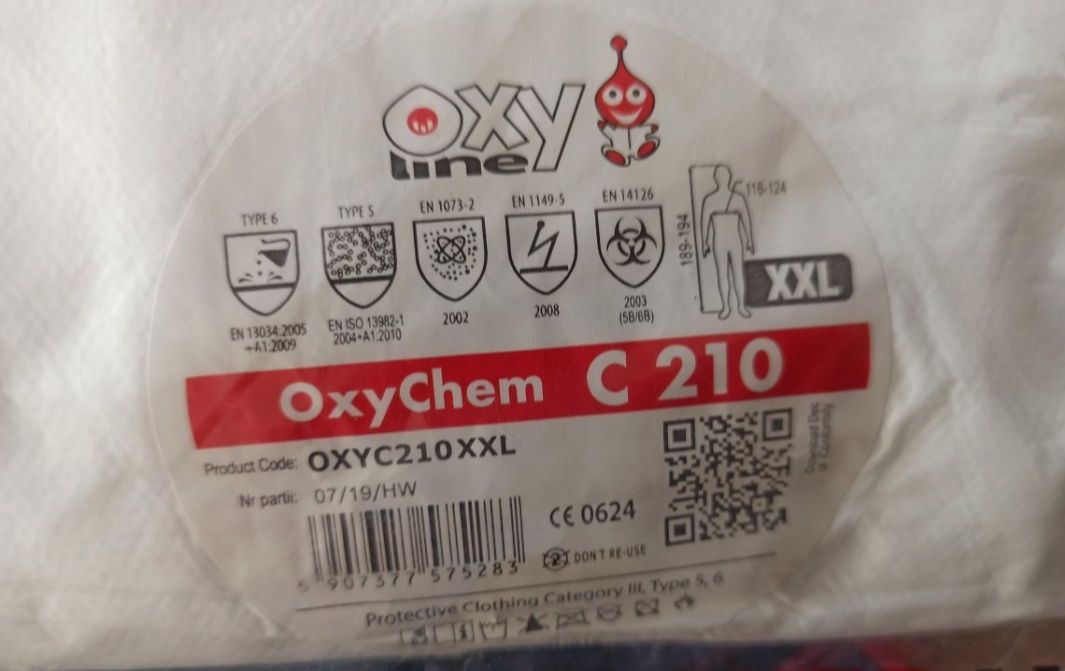 Kombinezon ochronny OxyChem C210 xxl