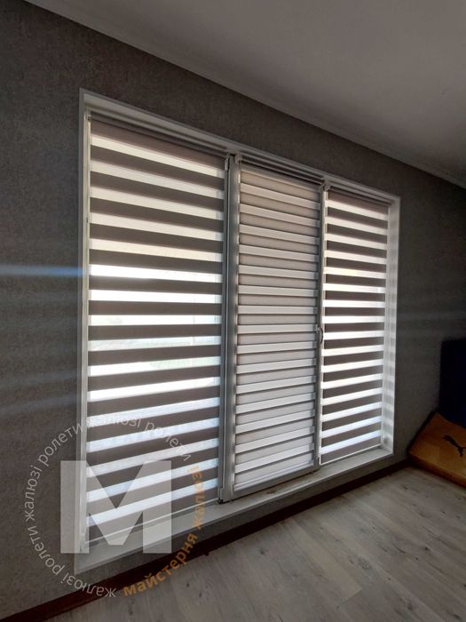 Тканинні ролети, жалюзі день ніч black out, римські, рулонні штори