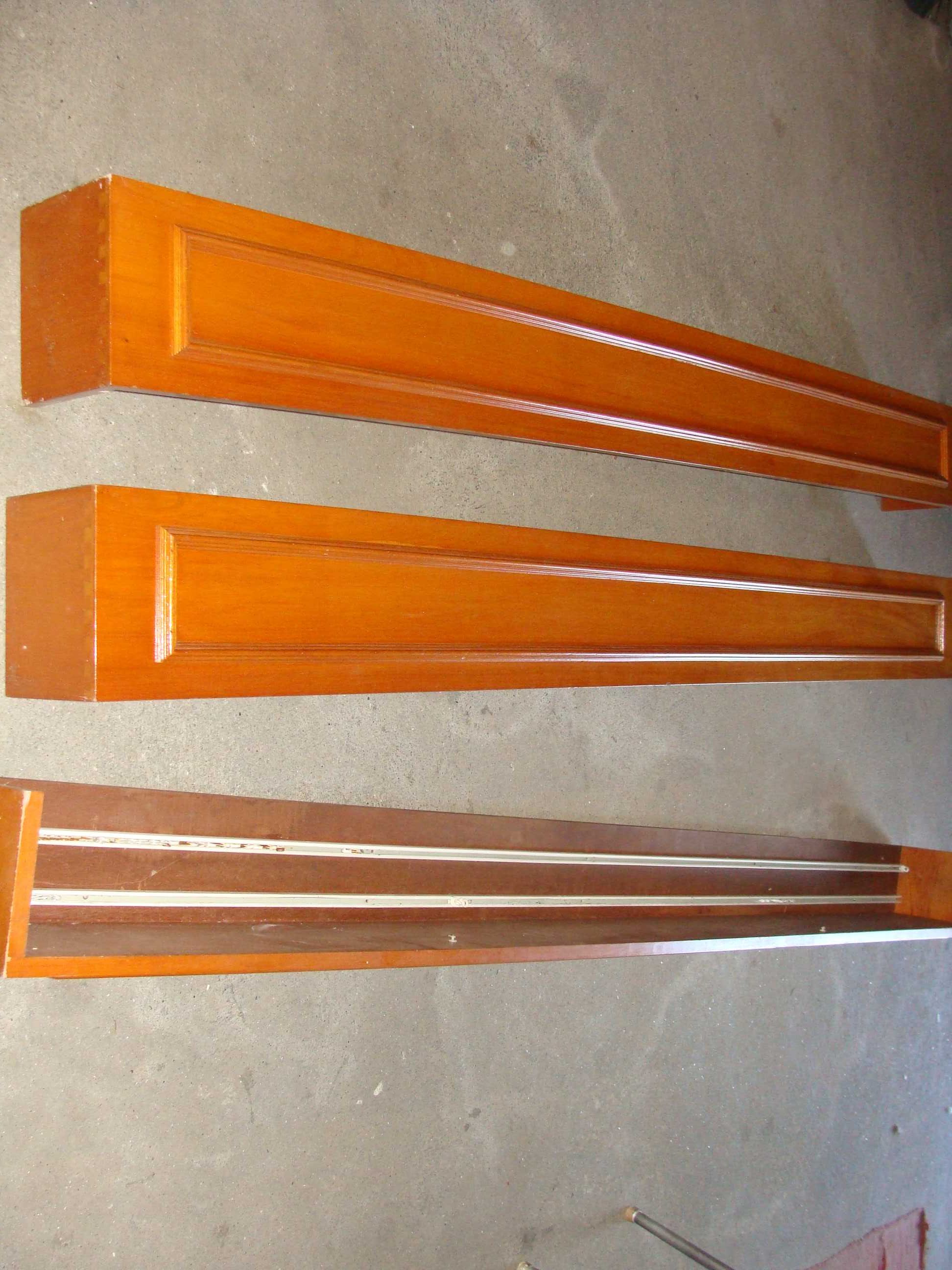Sanefas em Madeira para Cortinados - 3 unidades - cada 10 euros